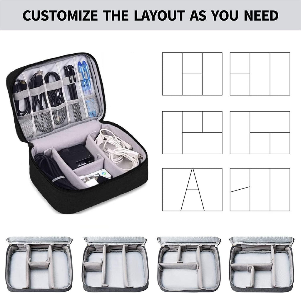 Universal Travel Gadget Organizer – Cables, Chargers & Accessories