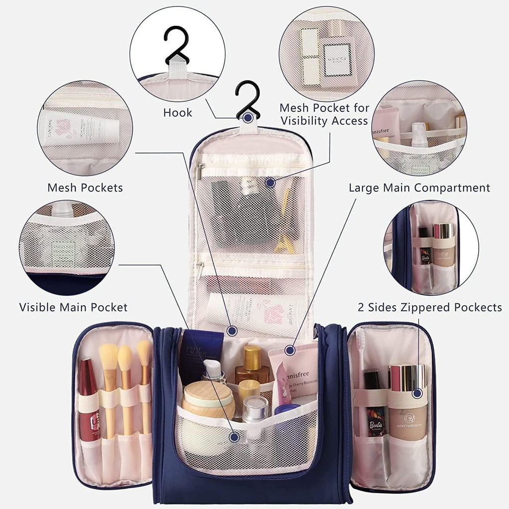 Travel Hanging Toiletry Organizer – Water-Resistant & Multi-Compartment