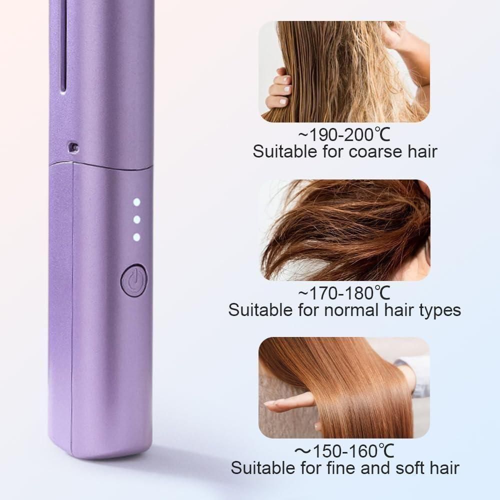 Cordless Mini Hair Straightener – Quick Styling Anywhere