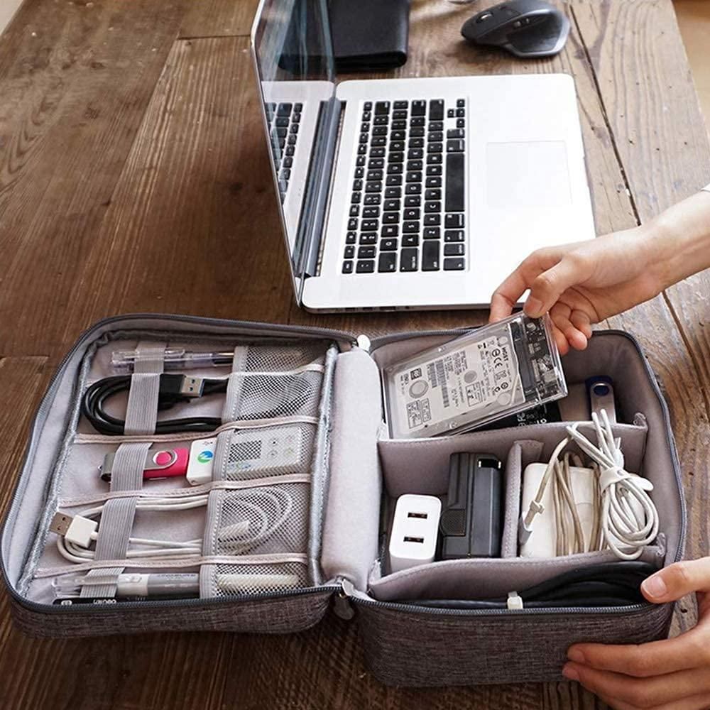 Universal Travel Gadget Organizer – Cables, Chargers & Accessories