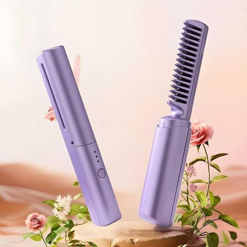 Cordless Mini Hair Straightener – Quick Styling Anywhere