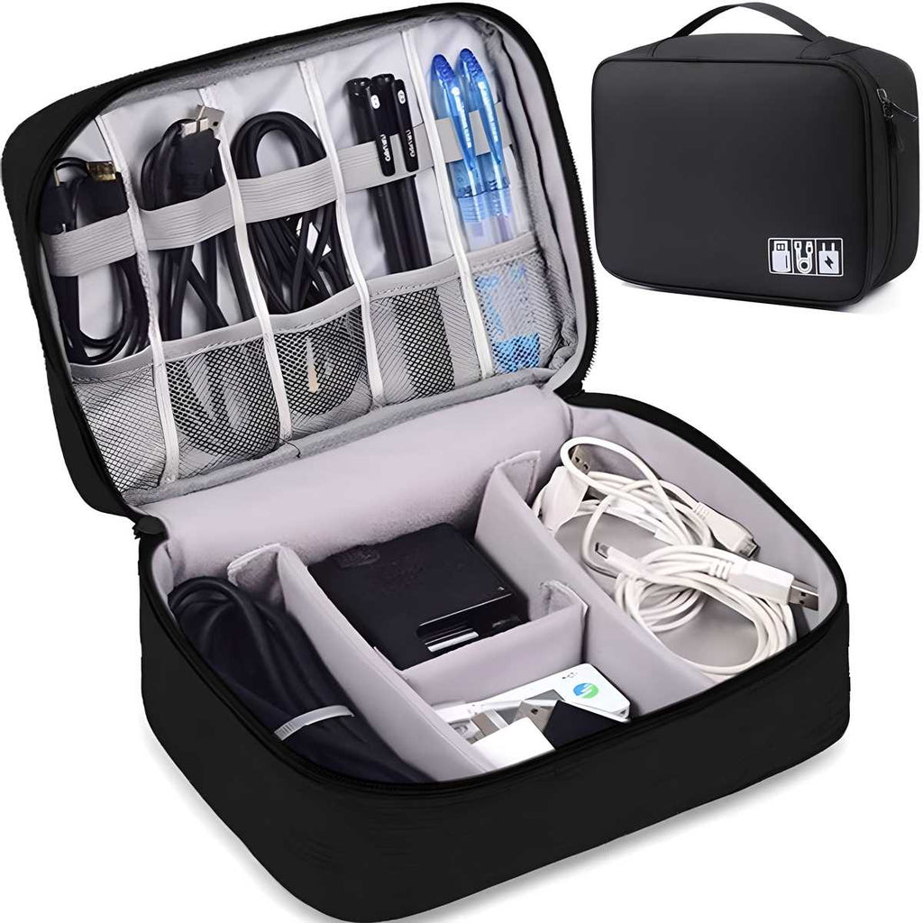 Universal Travel Gadget Organizer – Cables, Chargers & Accessories