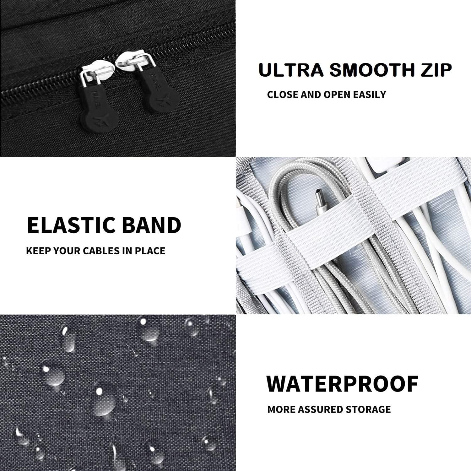 Universal Travel Gadget Organizer – Cables, Chargers & Accessories