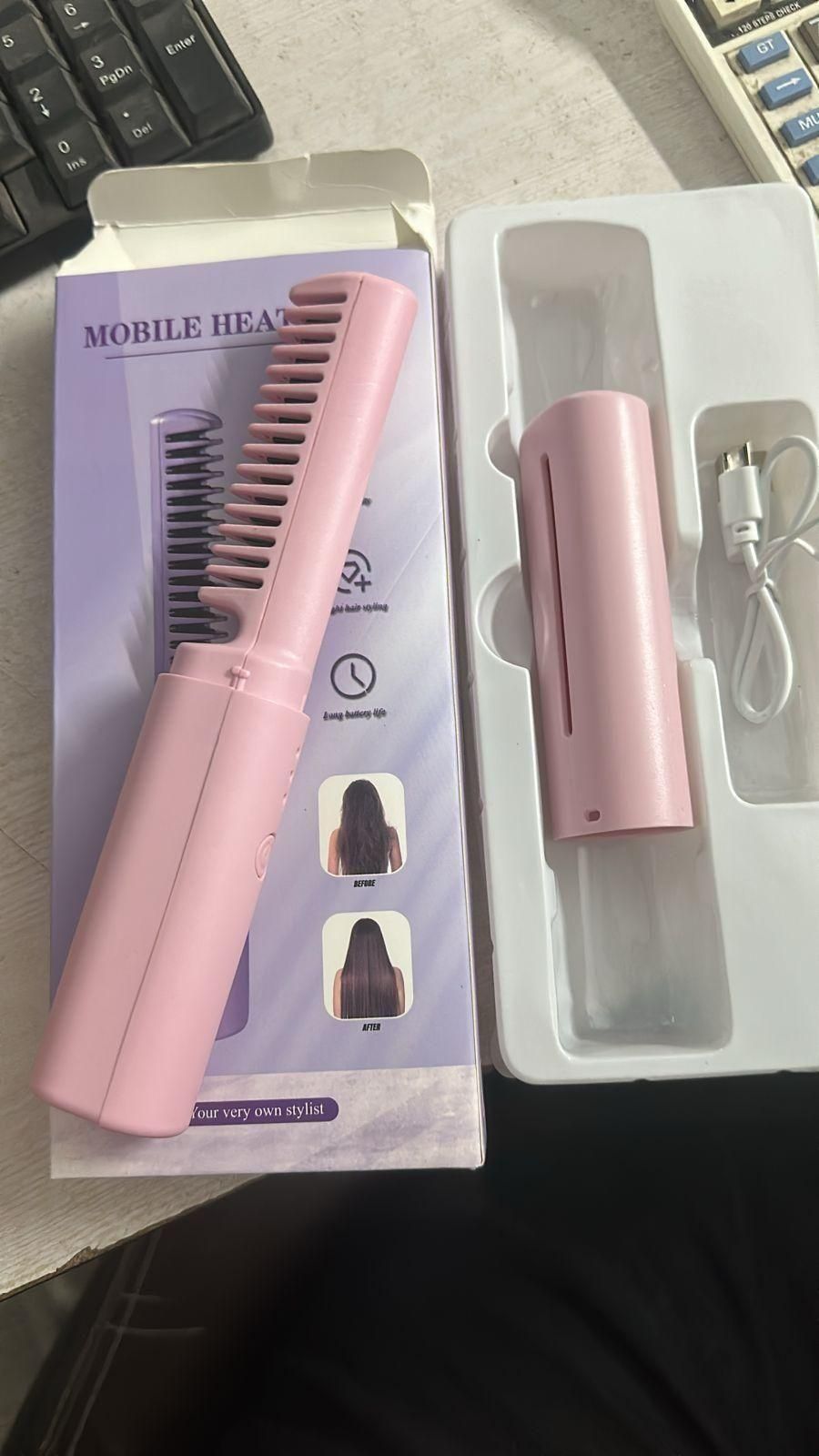 Cordless Mini Hair Straightener – Quick Styling Anywhere