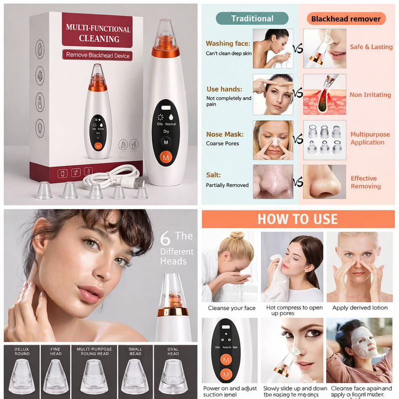 Electric Blackhead Remover – Deep Pore Cleansing at Home